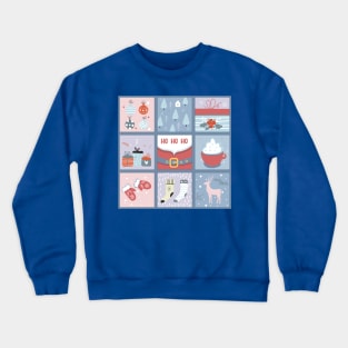 Santa Christmas Patchwork Ideas | Holly Jolly Christmas Crewneck Sweatshirt